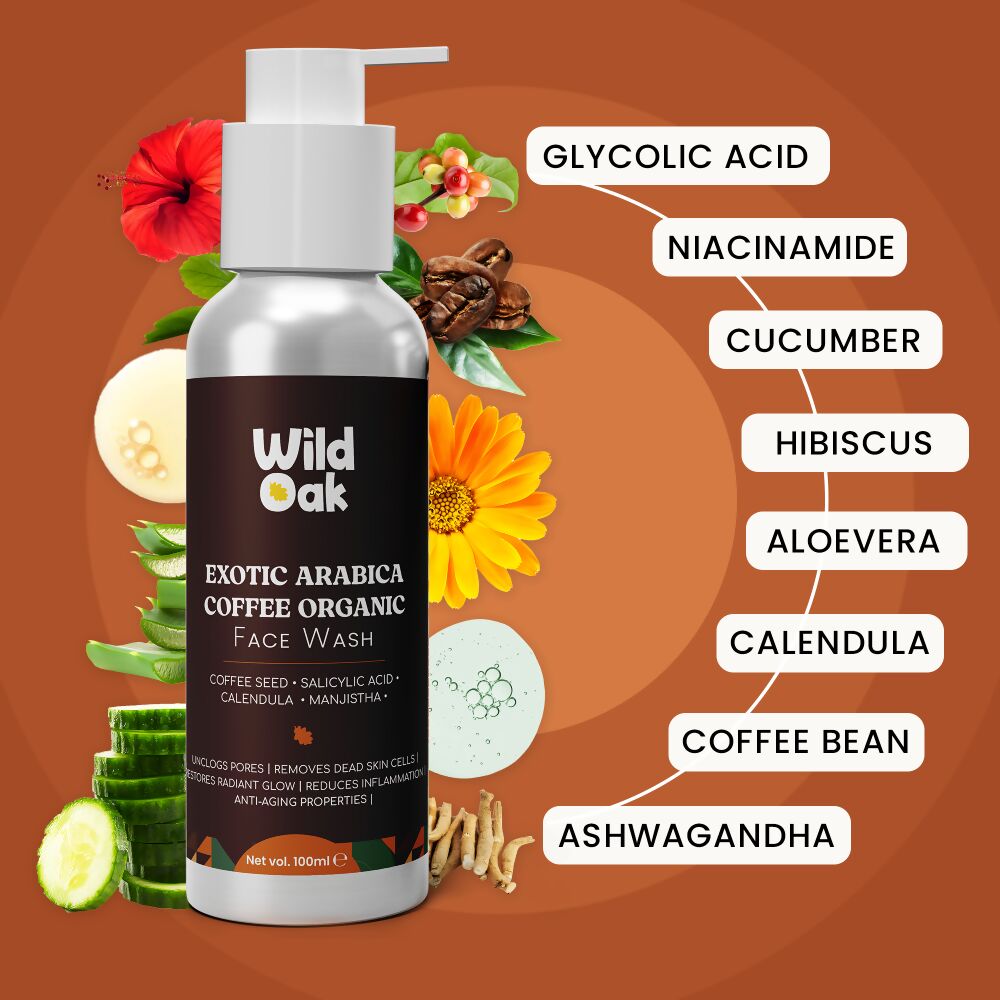 Wild Oak Exotic Arabica Coffee Organic Facewash