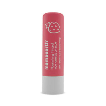 Mamaearth Nourishing Tinted 100% Natural Lip Balm With Vitamin E & Strawberry