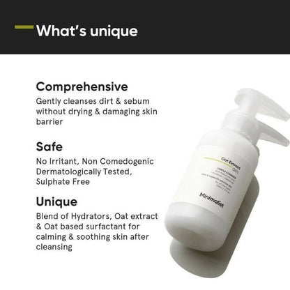 Minimalist Oat Extract 06% Gentle Cleanser