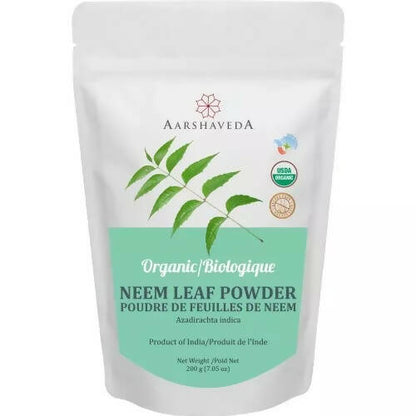 Buy Aarshaveda Organic Neem Leaf Powder Online in USA from Chaijava. Fast shipping available.