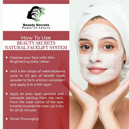 Beauty Secrets Natural Face Lifting Mask/Pack