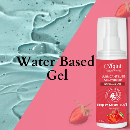 Vigini Intimate Strawberry Lubricant Personal Lube Water Based Gel