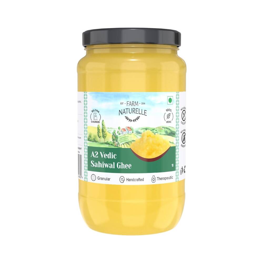 Farm Naturelle A2 Vedic Sahiwal Ghee Desi Cow Ghee, Australia, Canada 