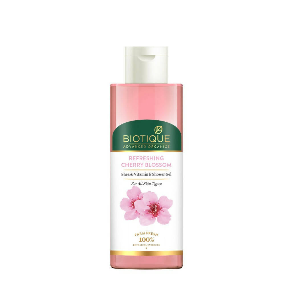 Biotique Advanced Organics Refreshing Cherry Blossom Shea & Vitamin E Shower Gel TrueCureN