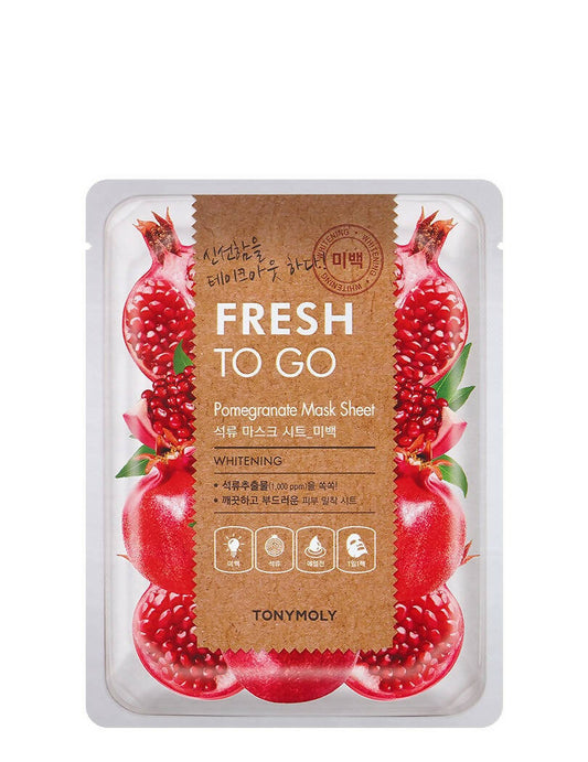 Tonymoly Fresh To Go Pomegranate Mask Sheet Whitening TrueCure