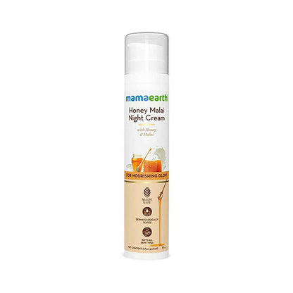 Mamaearth Honey Malai Night Cream for Nourishing Glow 