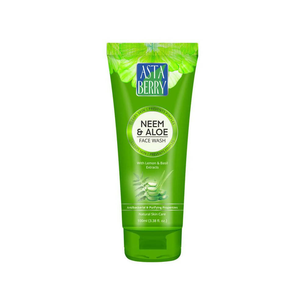 Astaberry Neem & Aloe Face Wash with Lemon & Basil Extracts 