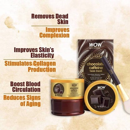 Wow Skin Science Chocolate Caffeine Face Mask - Drmedicart