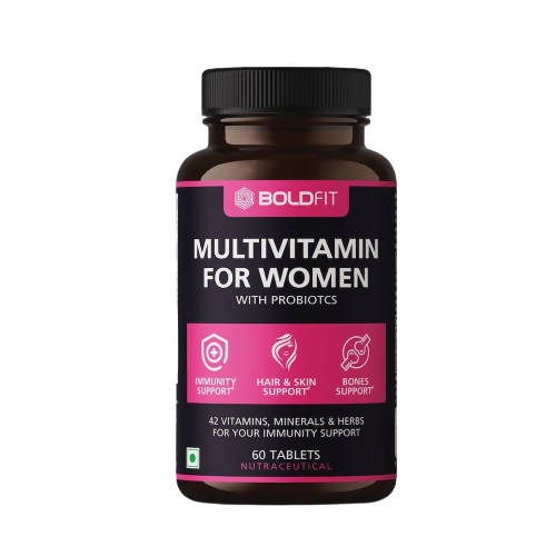 Boldfit Multivitamin for Women with Probiotics Tablets 