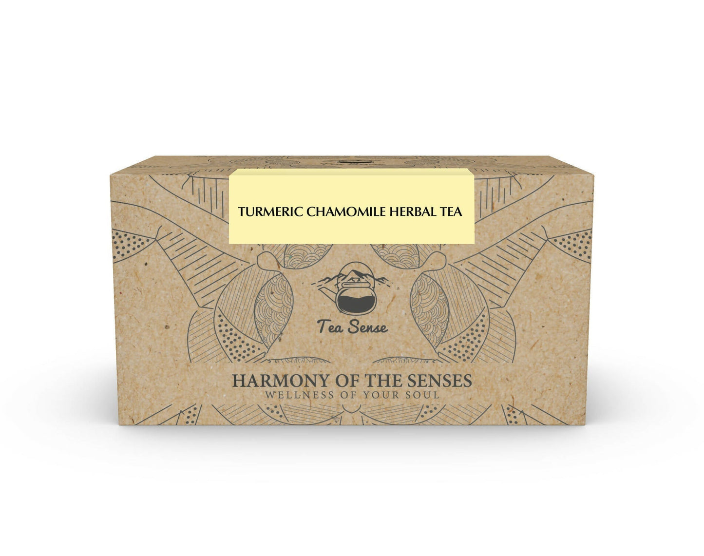 Tea Sense Turmeric Chamomile Tea Bags Box 