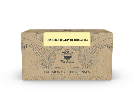 Tea Sense Turmeric Chamomile Tea Bags Box 