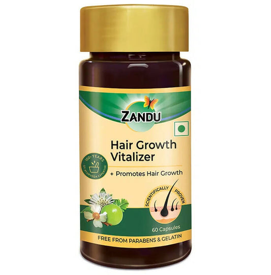 Zandu Hair Growth Vitalizer Capsules TrueCure