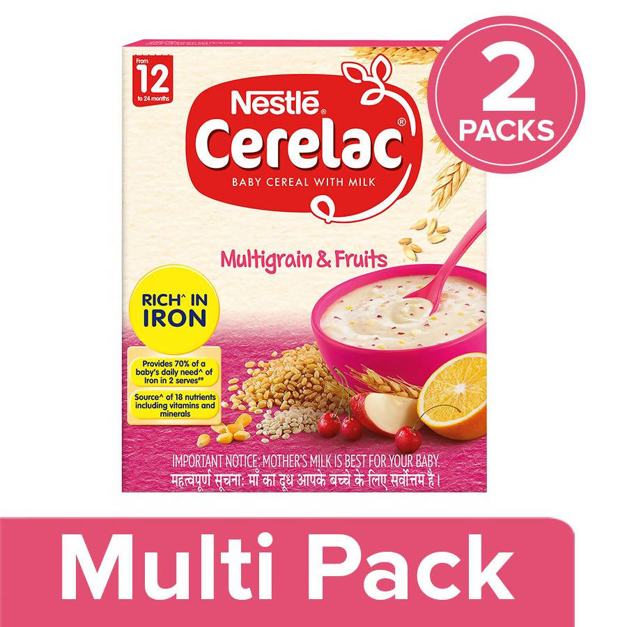 Nestle Cerelac Baby Cereal with Milk, Multigrain & Fruits 12 Months