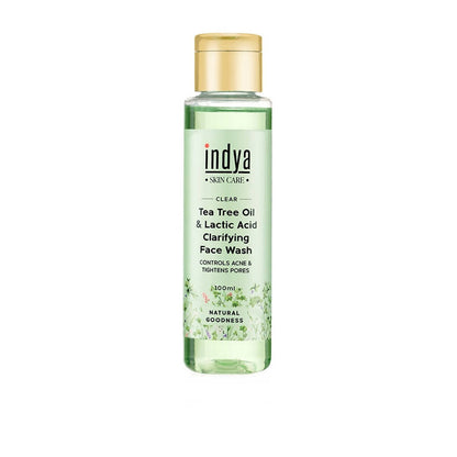 Buy Indya Tea Tree Oil & Lactic Acid Clarifying Face Wash Online in USA from Chaijava. Fast shipping available.