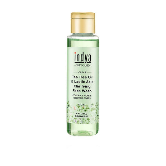 Buy Indya Tea Tree Oil & Lactic Acid Clarifying Face Wash Online in USA from Chaijava. Fast shipping available.