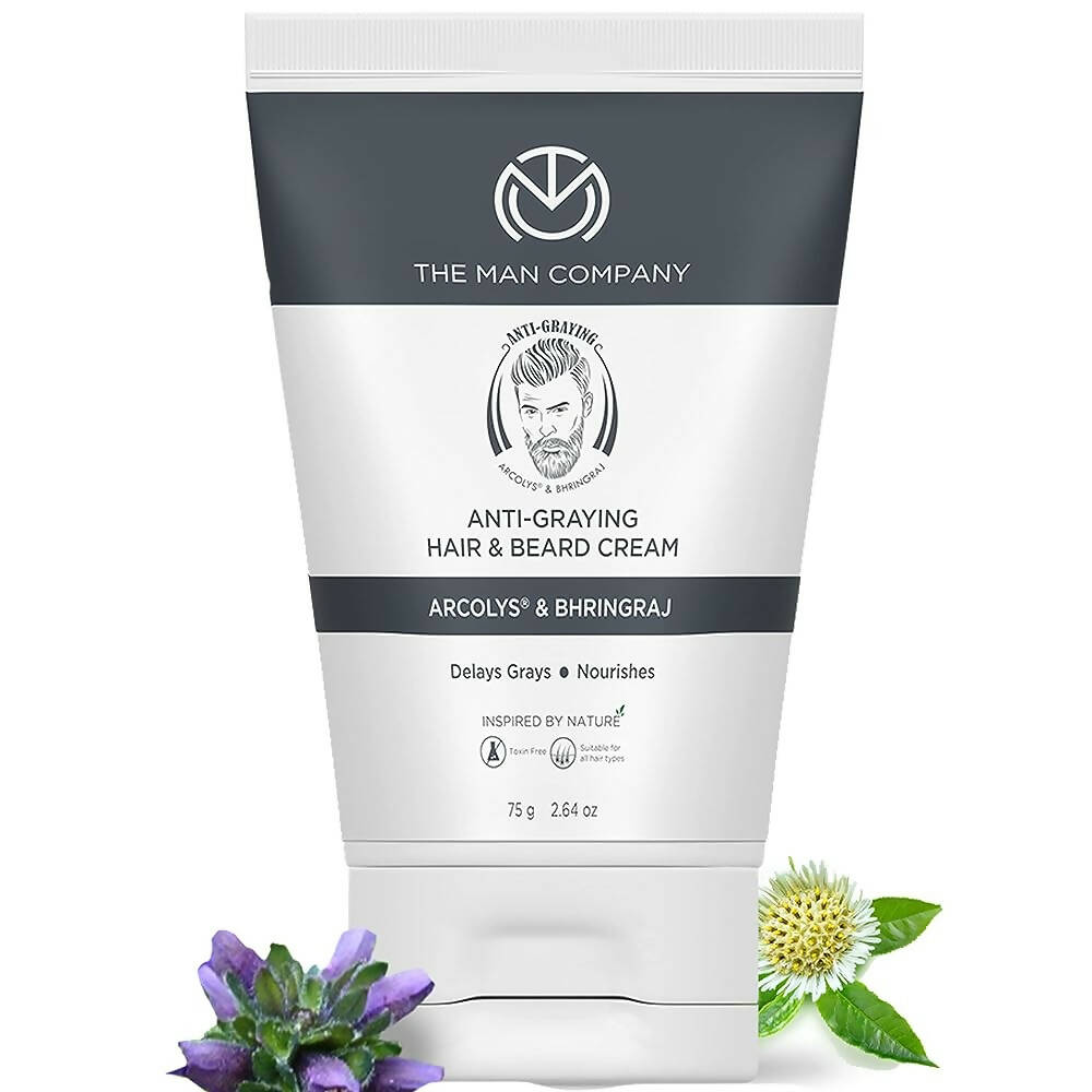 The Man Company Anti-Graying Hair & Beard Cream for Men TrueCure