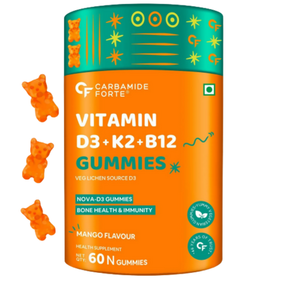 Carbamide Forte Vitamin D3 K2 B12 Gummies TrueCureN