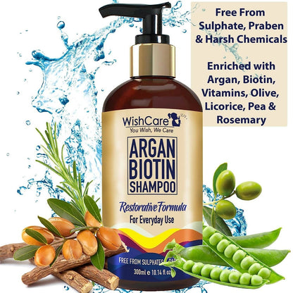 Wishcare Argan Oil Biotin Shampoo