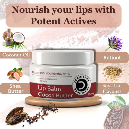 Dermistry Nourishing Cocoa Butter Lip Balm & Coffee Lip Scrub