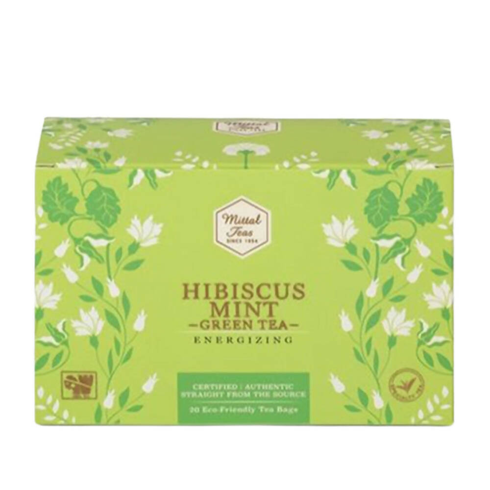 Mittal Teas Hibiscus Mint Green Tea Eco Friendly Bags TrueCure