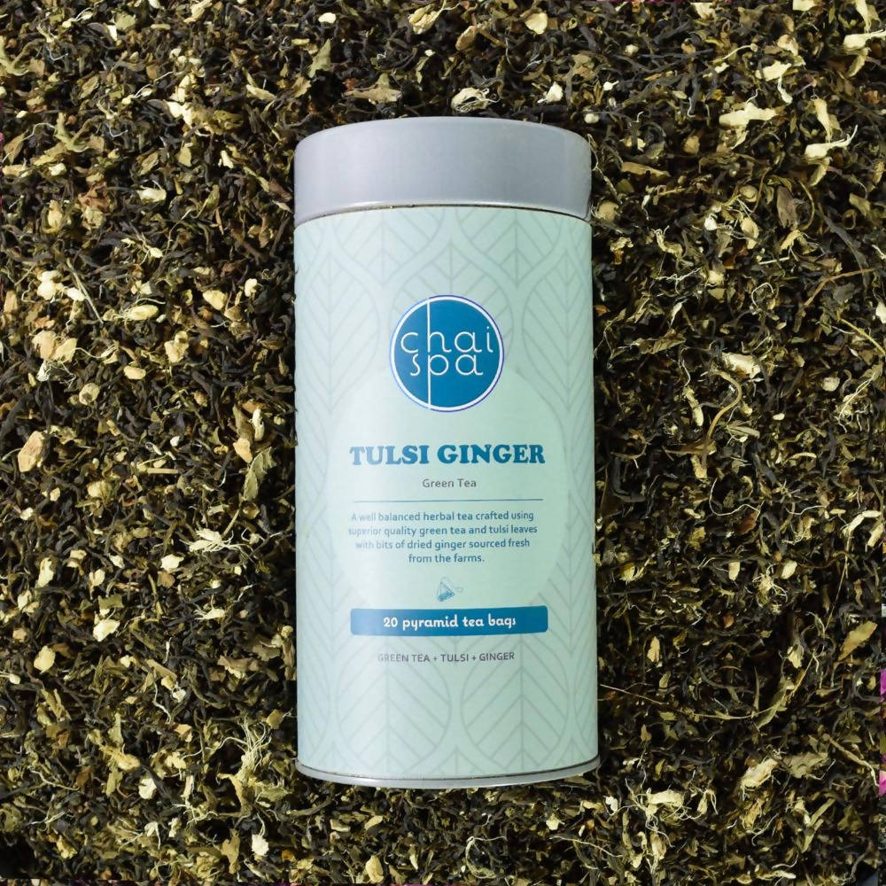 Chai Spa Tulsi Ginger Green Tea