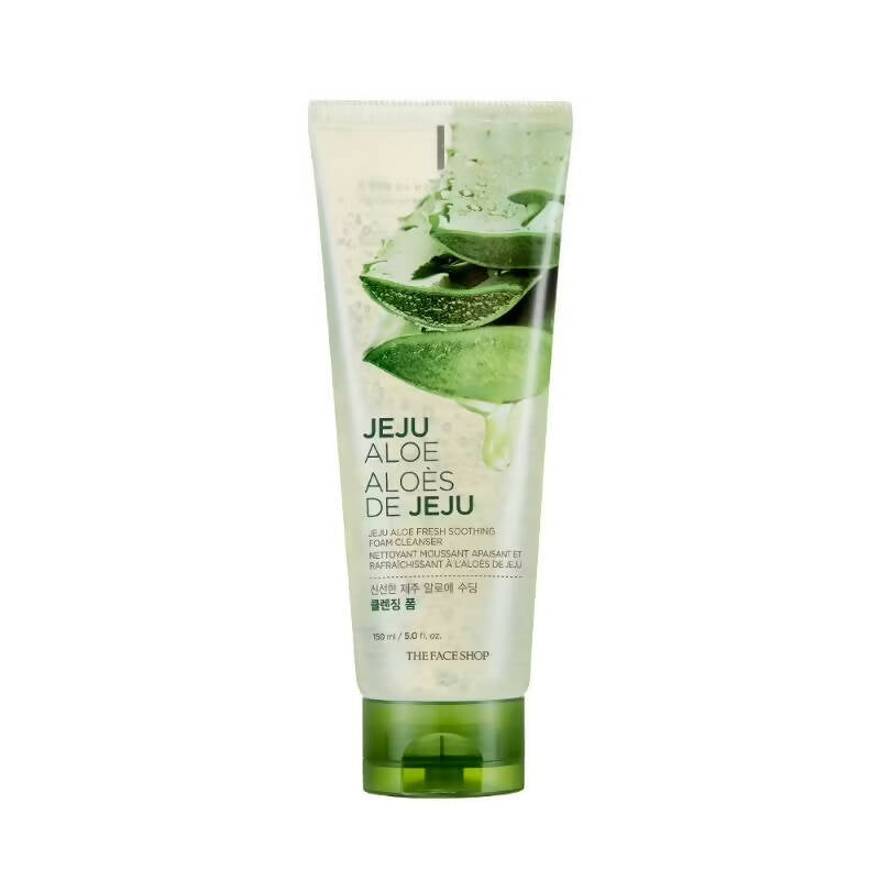 The Face Shop Jeju Aloe Fresh Soothing Foam Cleanser TrueCureN