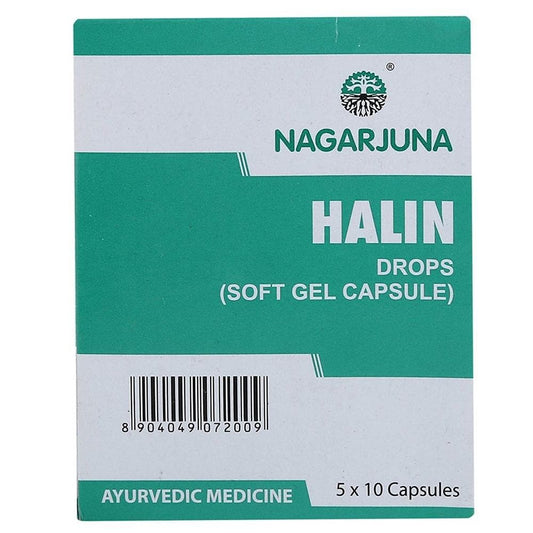 Nagarjuna Ayurveda Halin Drops Soft Gel Capsules