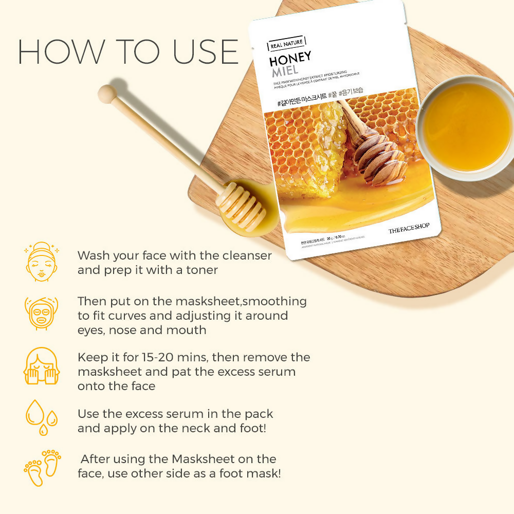 The Face Shop Real Nature Honey Miel Face Mask