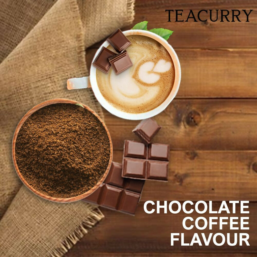 Teacurry Chocolate Instant Coffee Powder - Arabica Freeze Dried Coffee for Instant Hot & Cold Coffee