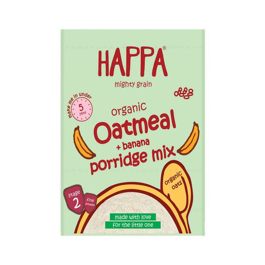 Happa Organic FoodOatmeal + Banana Porridge Mix, Australia, Canada 