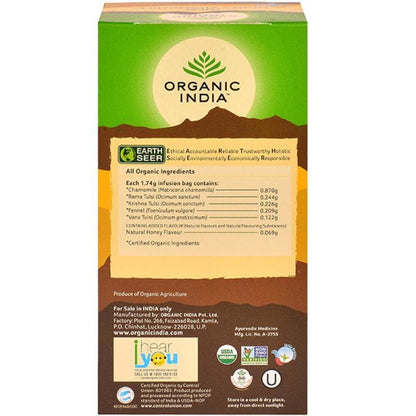 Organic India Tulsi Honey Chamomile 25 Tea Bags