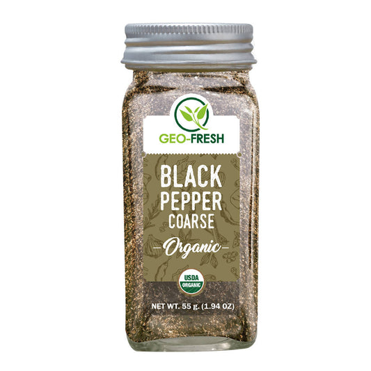 Geo-Fresh Organic Black Pepper Coarse, Australia, Canada 