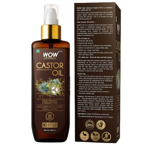 Wow Skin Science Castor Oil 200ml