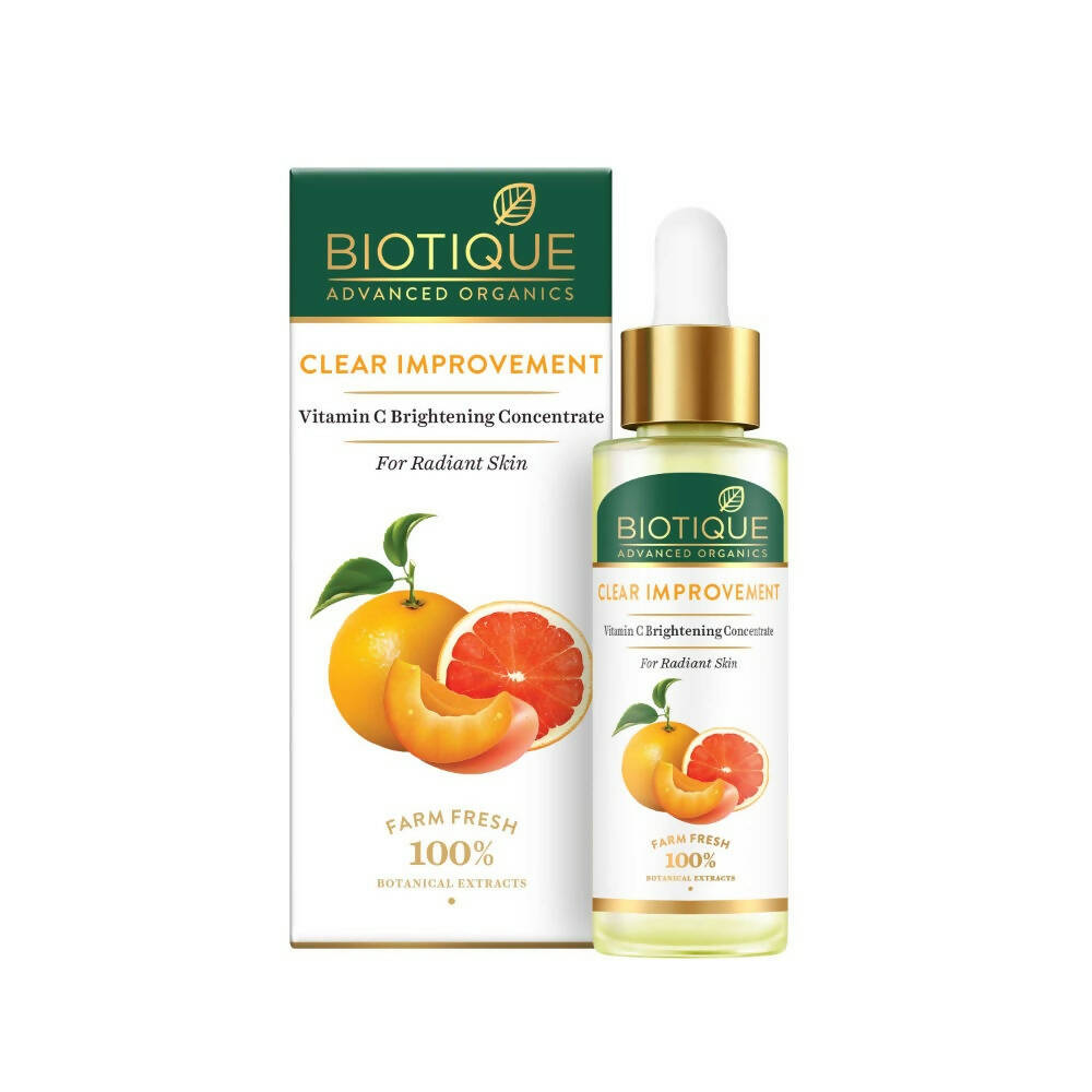 Biotique Advanced Organics Clear Improvement Vitamin C Brightening Concentrate TrueCureN