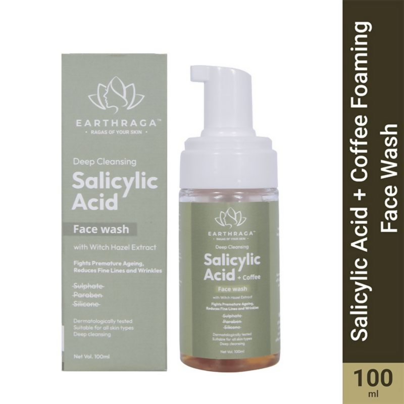 Earthraga Deep Cleansing Salicylic Acid And Coffee Foaming Face Wash