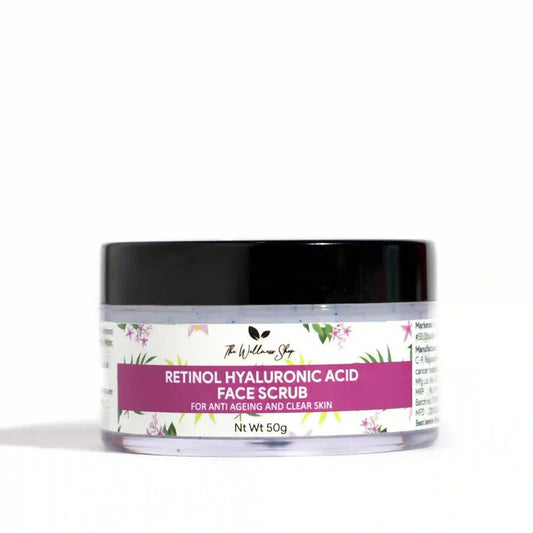 The Wellness Shop Retinol And Hyaluronic Acid Face Scrub 