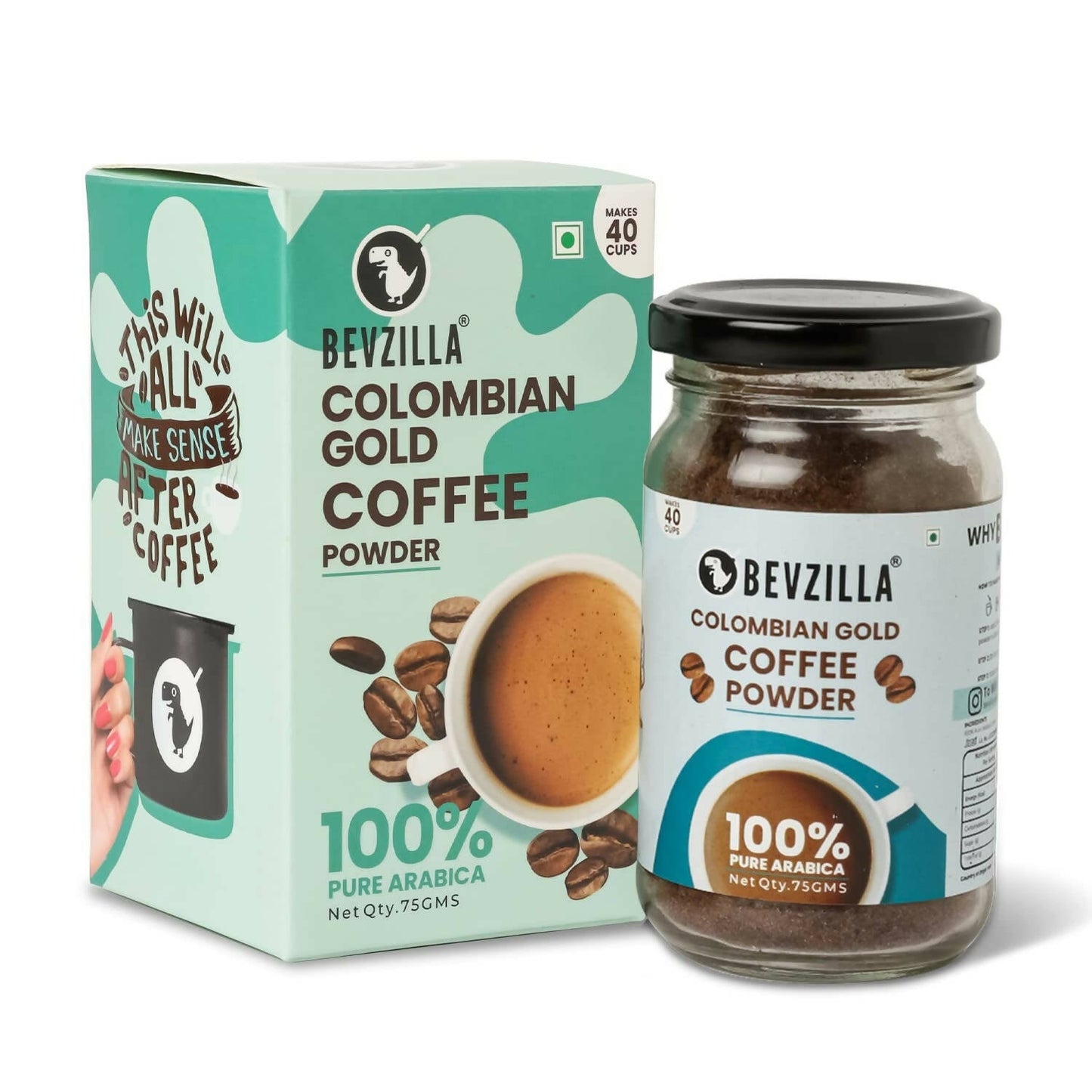 Bevzilla Instant Coffee Powder (Colombian Gold)