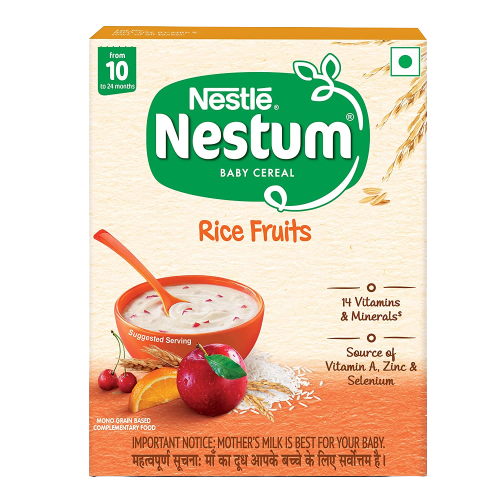 Nestle Nestum Baby Cereal-Rice Fruits (10 to 24 Months), Australia, Canada 