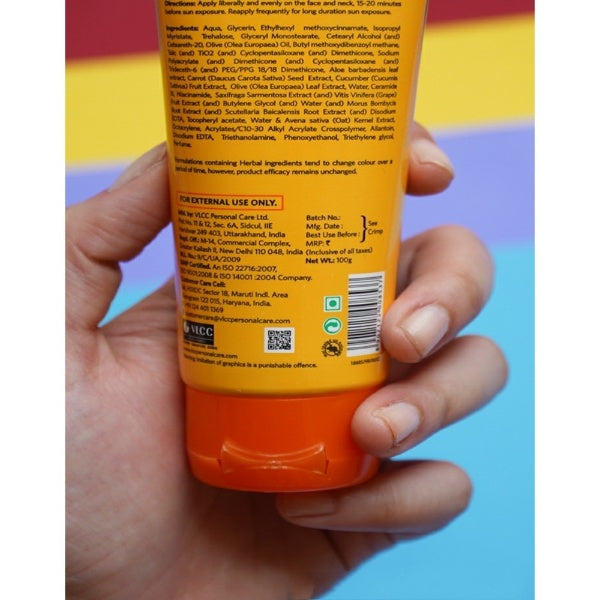 VLCC De Tan Sunscreen Gel Creme, SPF 50