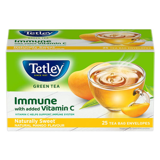 Tetley Green Tea Naturally Sweet Reviving Mango