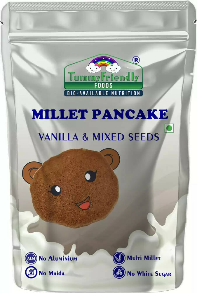 TummyFriendly Foods Aluminium-Free Millet Pancake Mix Vanilla Mixed Seeds, Australia, Canada 