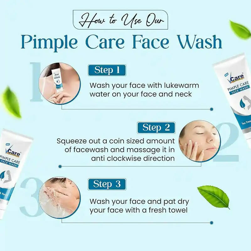 VCare Natural Pimple Care For Face Wash