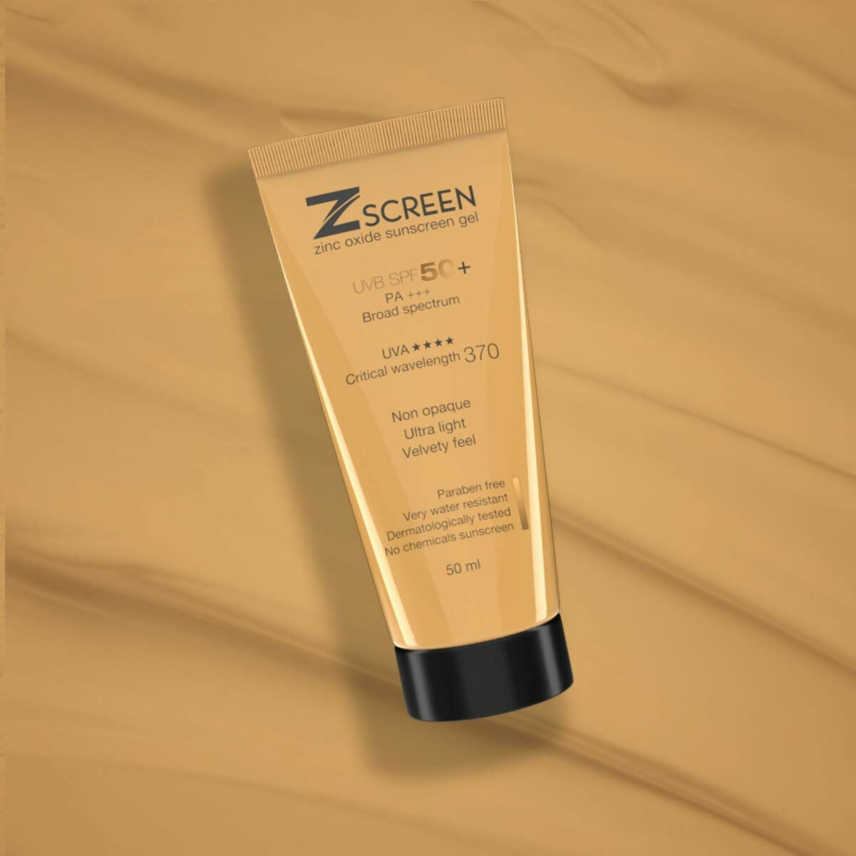 Zscreen Zinc Oxide Sunscreen Gel UVA/UVB Protection SPF 50+ PA+++