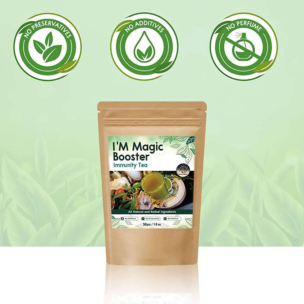 Brown & White I'M Magic Booster Immunity Tea