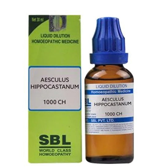 SBL Homeopathy Aesculus Hippocastanum Dilution TrueCure