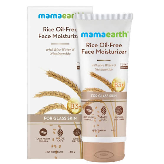 Mamaearth Rice Oil-Free Face Moisturizer With Rice Water & Niacinamide 