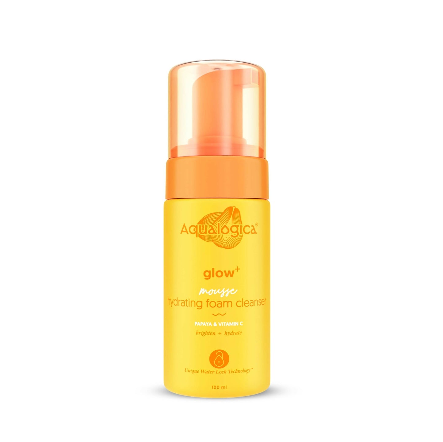 Aqualogica Glow+ Mousse Hydrating Foam Cleanser, Hydrates Skin & Adds Glow