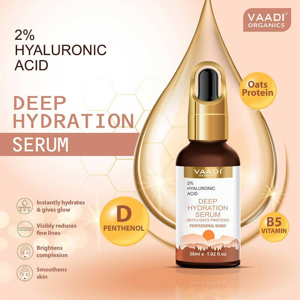 Vaadi Herbals Deep Hydration Serum With 2% Hyaluronic Acid & Oats Protein