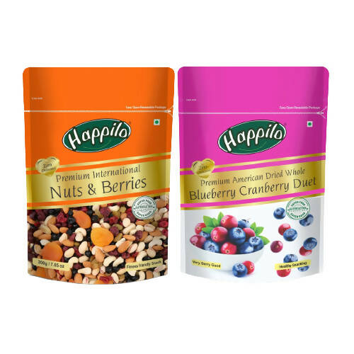 Happilo Premium Combo (Nuts & Berries & Blueberry Cranberry Duet) TrueCure