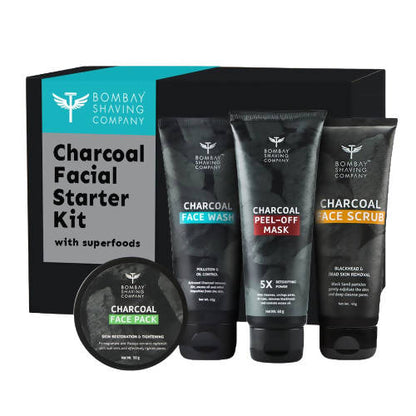 Bombay Shaving Company Charcoal Facial Starter Kit With Super Foods